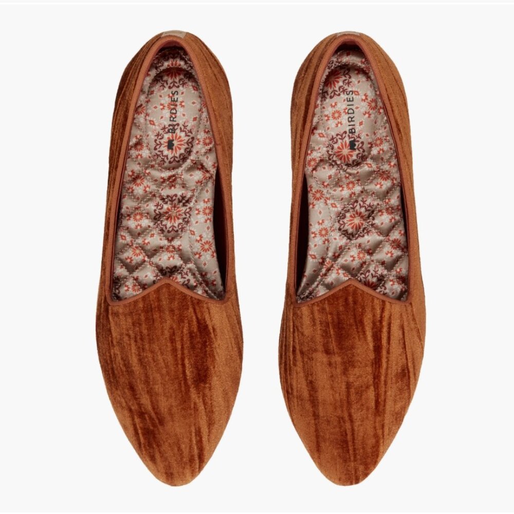 Birdies Heron Velvet Loafers